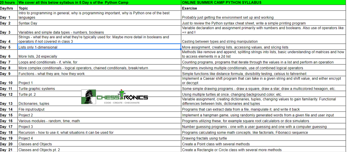 BETHELVIEW CHESSTRONICS SUMMER CAMP – Chesstronics image.
