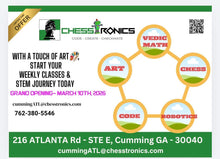Load image into Gallery viewer, Cumming-ATL-Monthly Scholastic Chess Tournament-USCF Rated (In-Person)
